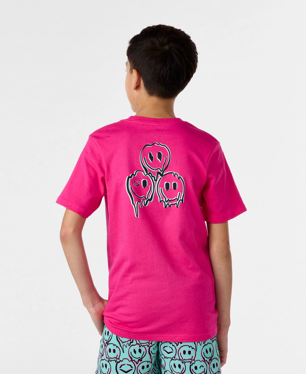 Evoshield Youth Happy Melt Pink Graphic Tee