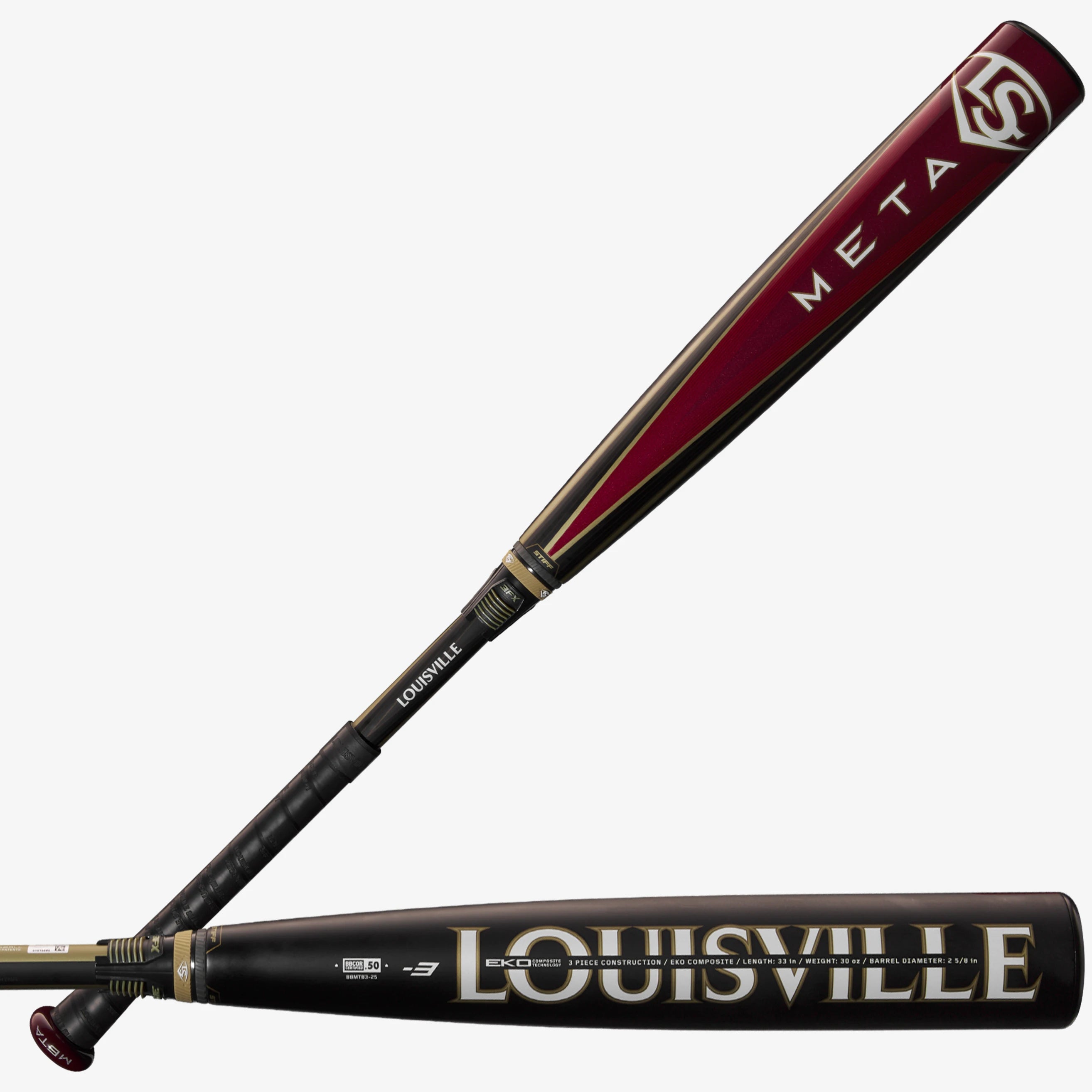 2025 Louisville Slugger (-3) Meta® BBCOR Baseball Bat: WBL2966010