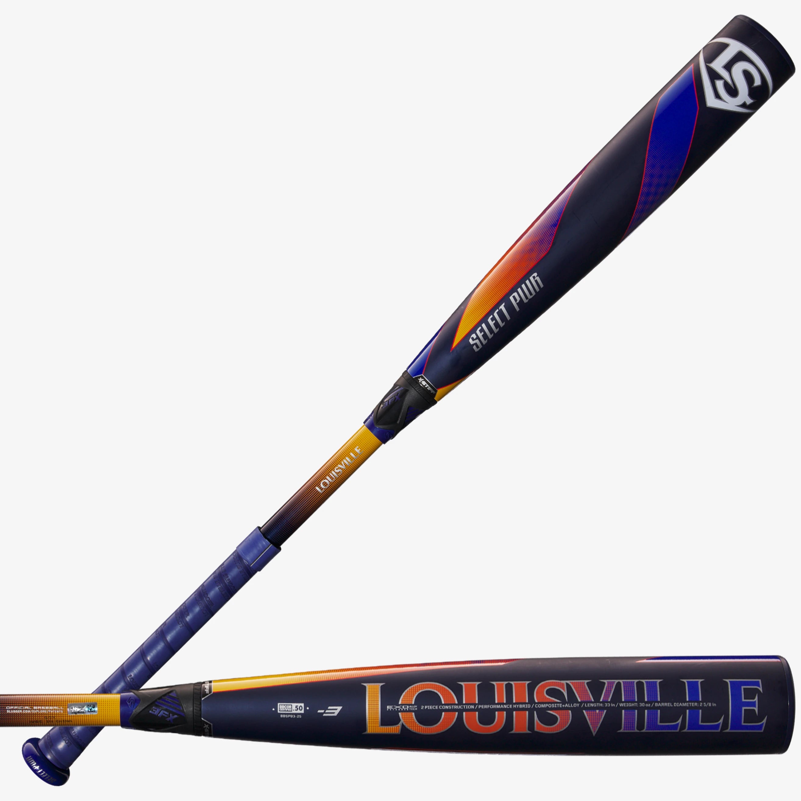 2025 Louisville Slugger (-3) Select PWR™ BBCOR Baseball Bat: WBL2967010