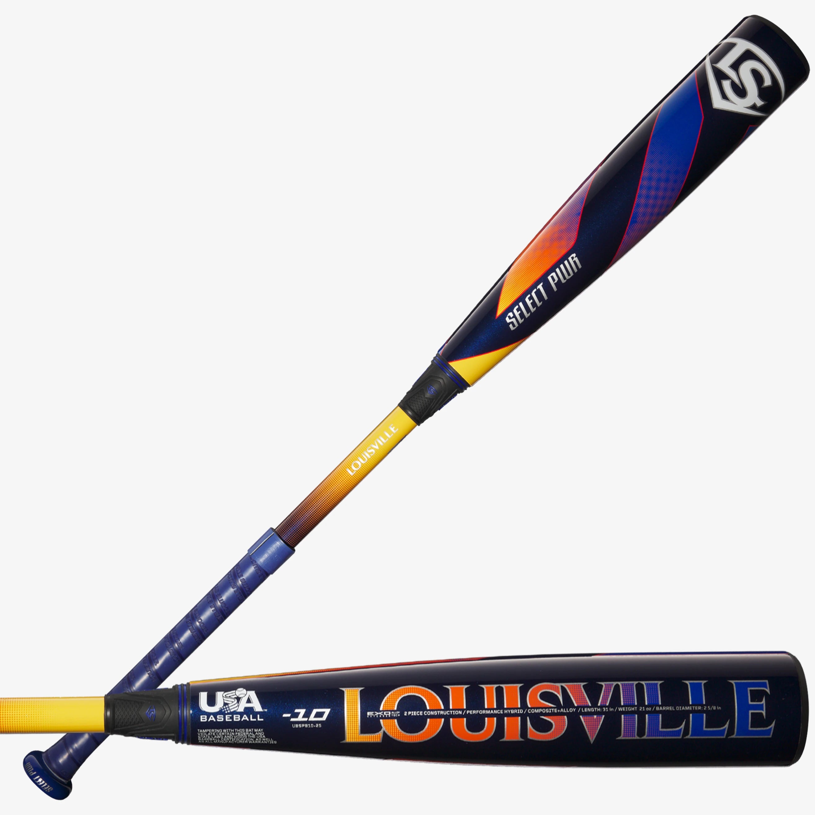 2025 Louisville Slugger USA Select PWR™ (-10) Baseball Bat: WBL4008010