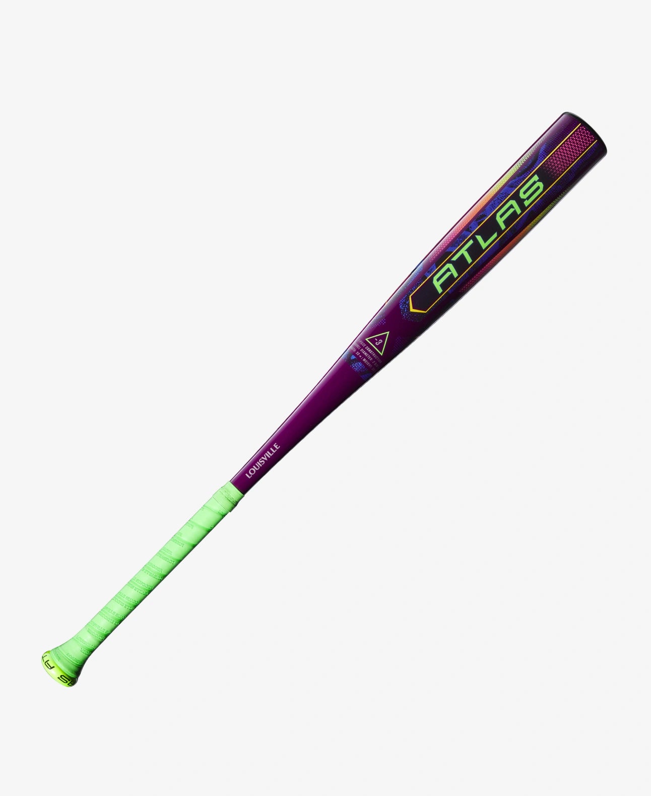 Limited Edition 2025 Louisville Slugger Atlas™ Neon Energy (-3) BBCOR Baseball Bat: WBL41640102