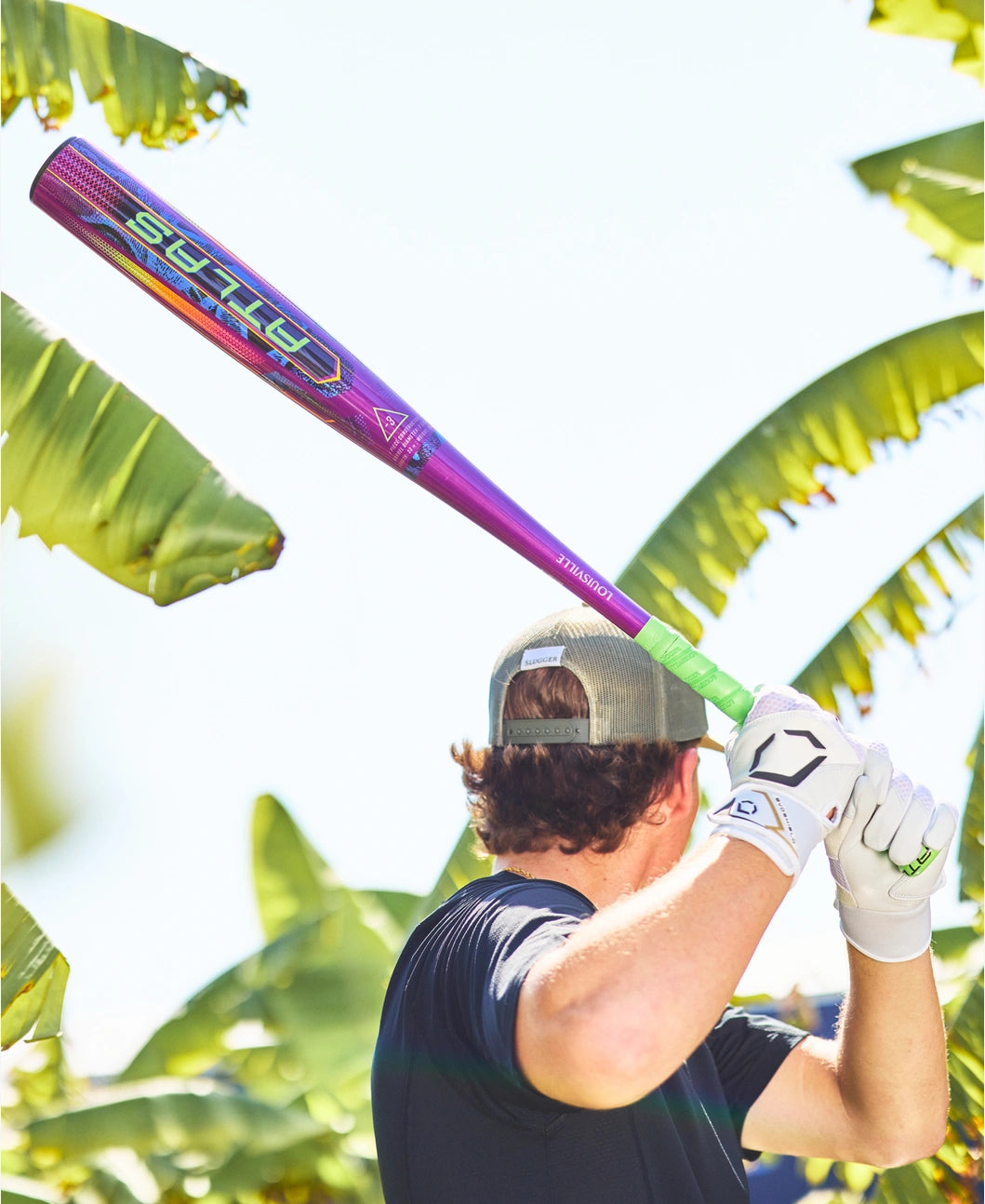 Limited Edition 2025 Louisville Slugger Atlas™ Neon Energy (-3) BBCOR Baseball Bat: WBL41640102