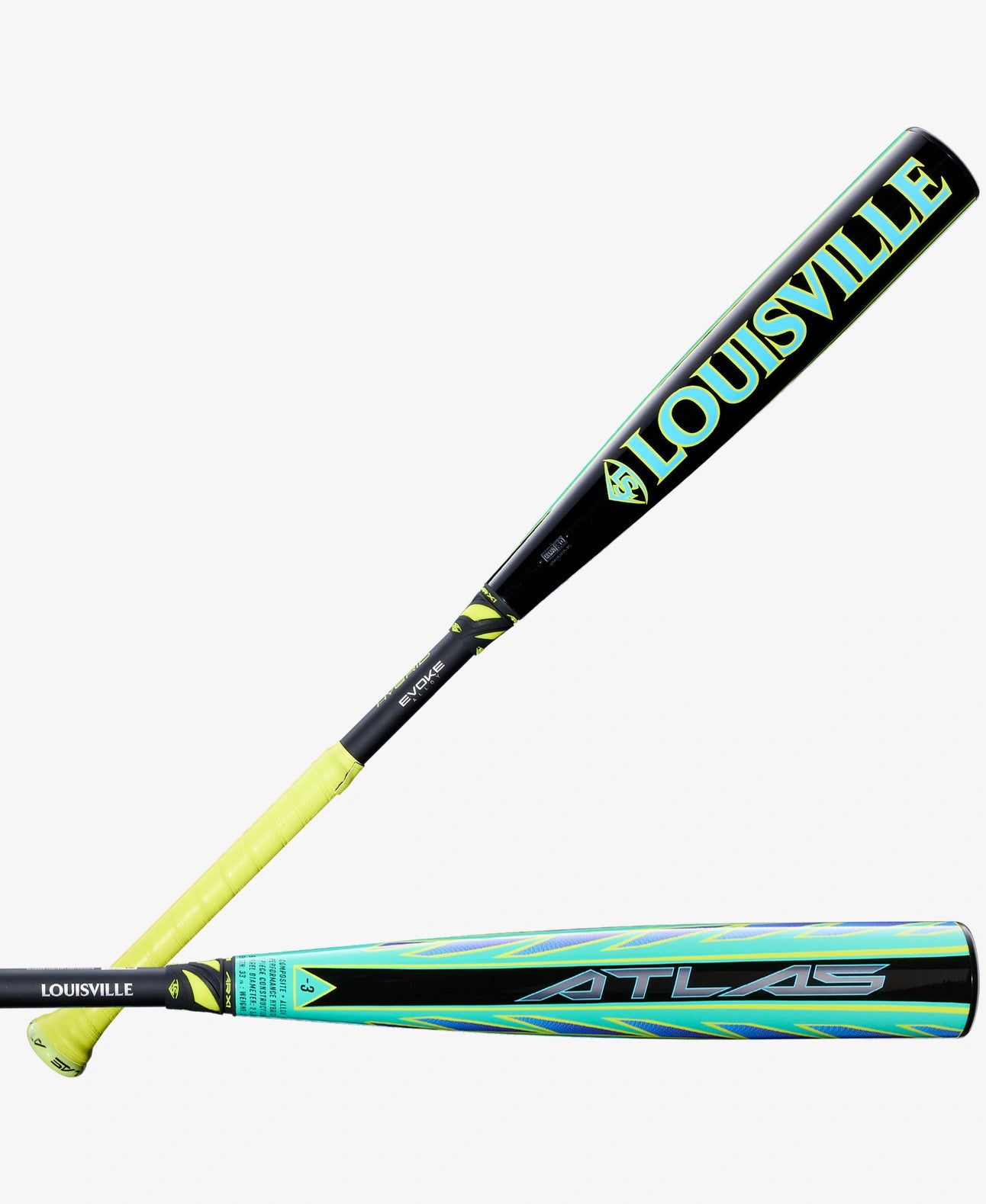 2026 Louisville Slugger Atlas Hybrid Green BBCOR Baseball Bat: WBL4231010