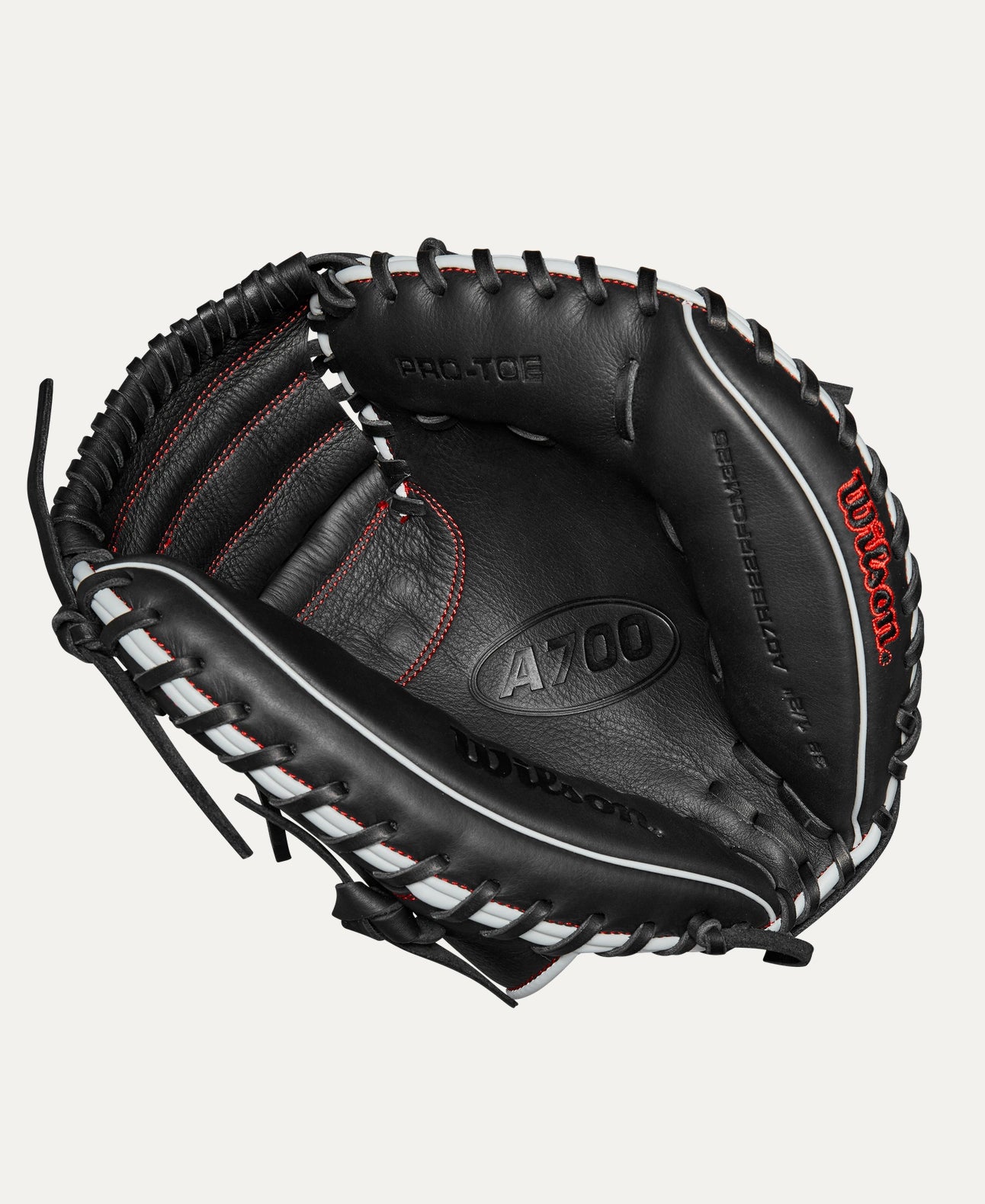 Wilson A700® Pedroia Fit™ 32.5” Baseball Catcher’s Mitt: WBW101432325