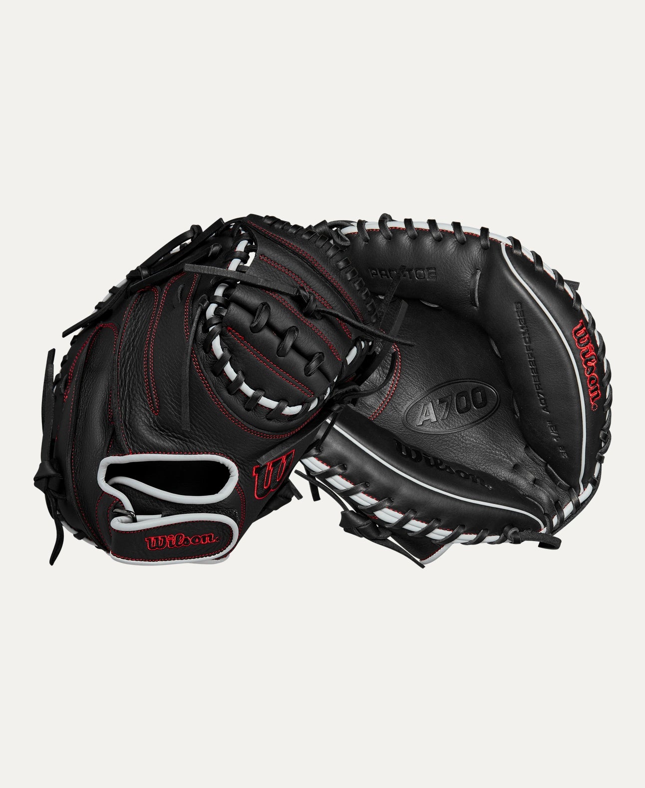 Wilson A700® Pedroia Fit™ 32.5” Baseball Catcher’s Mitt: WBW101432325