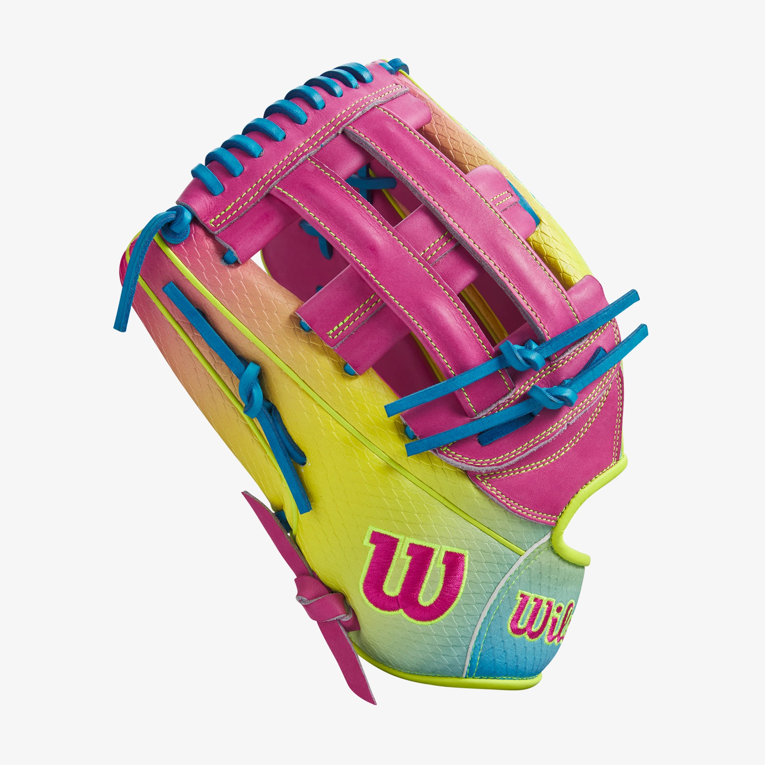 Wilson A2000 1777 Pink Lemonade LHT 12.75” Outfield Baseball Glove