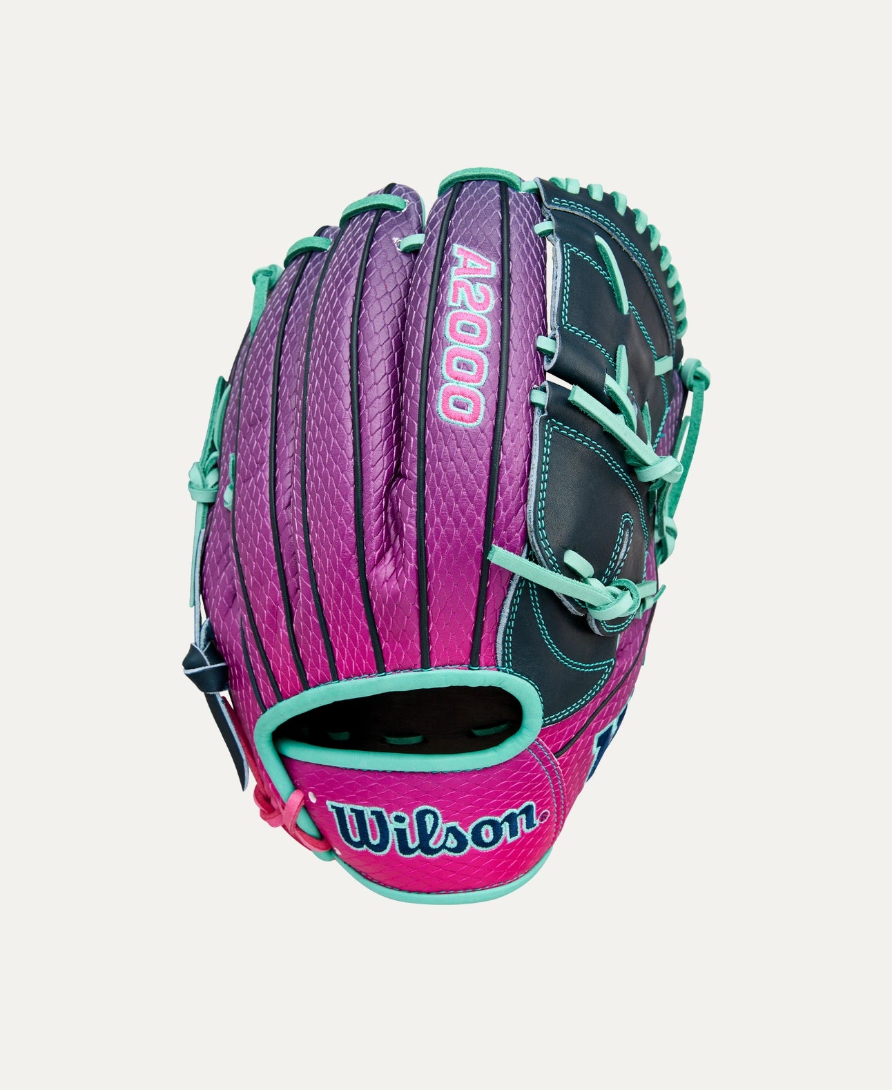 Wilson 2025 Grape Limeade A2000® B2SS 12” Pitcher’s Baseball Glove: WBW10408612