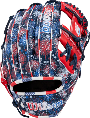 Wilson July 2025 A2000 1975 Glove of the Month Fireworks: WBW104217117