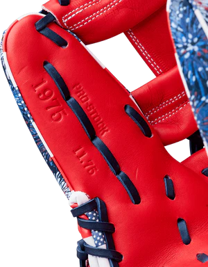 Wilson July 2025 A2000 1975 Glove of the Month Fireworks: WBW104217117
