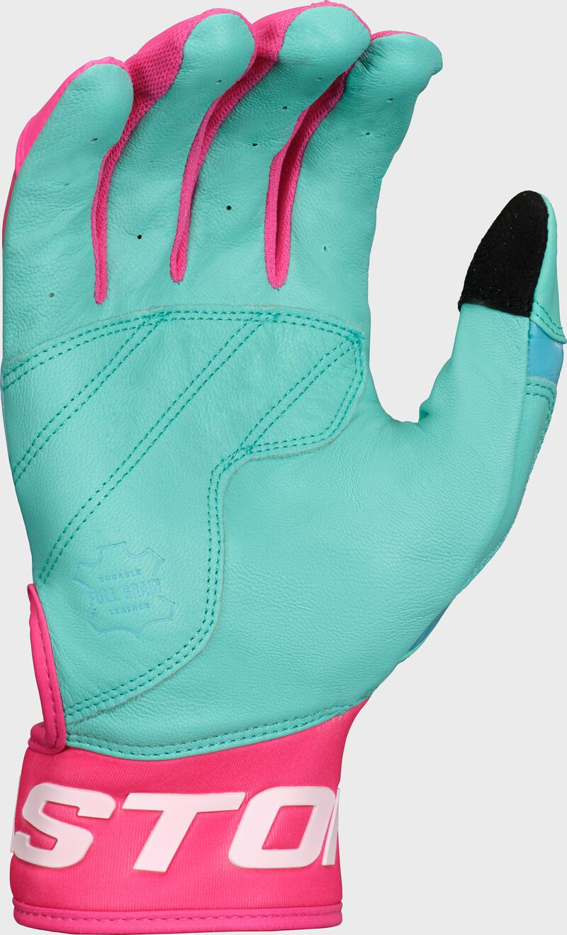 Easton Youth Walk-Off Ethos Drip Batting Gloves: Mint/Pink