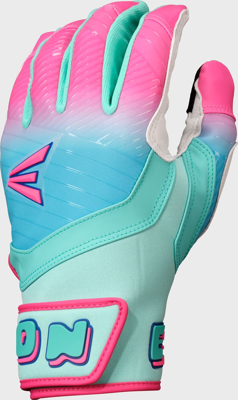 Easton Youth Spring Break Aqua/Pink Walk-Off Ethos Batting Gloves