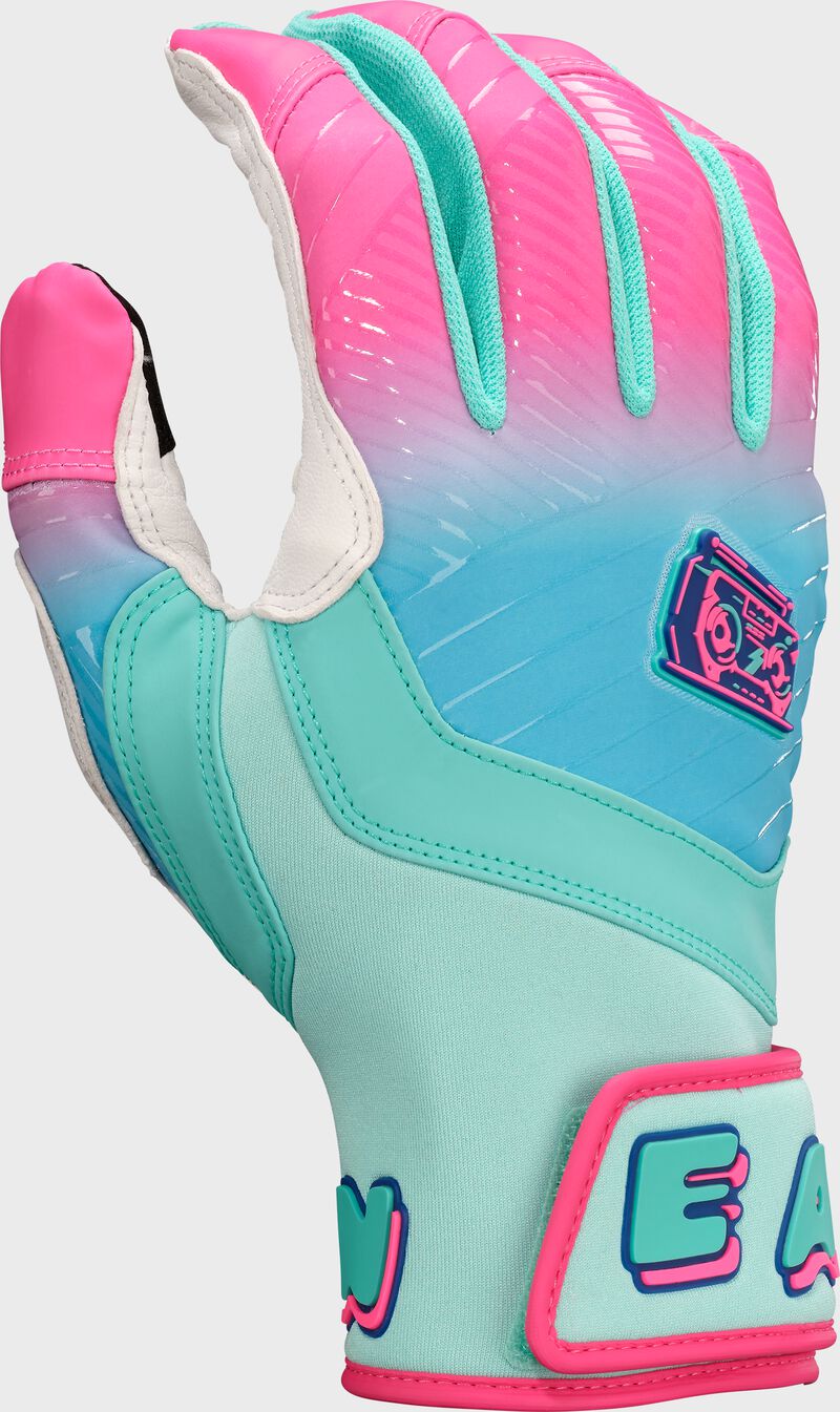 Easton Youth Spring Break Aqua/Pink Walk-Off Ethos Batting Gloves