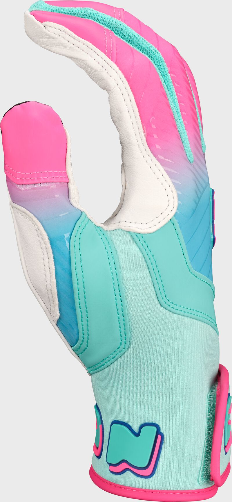Easton Youth Spring Break Aqua/Pink Walk-Off Ethos Batting Gloves