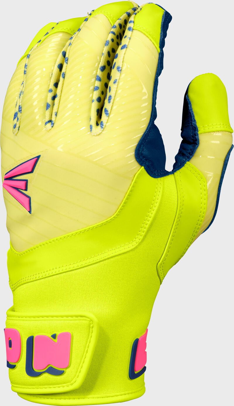 Easton Youth Spring Break Neon Yellow/Pink Walk-Off Ethos Batting Gloves