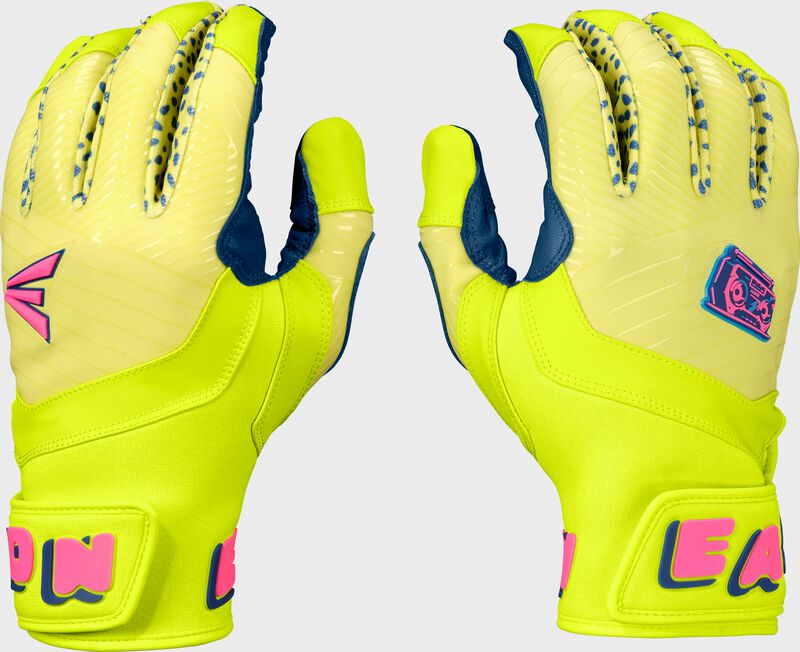 Easton Youth Spring Break Neon Yellow/Pink Walk-Off Ethos Batting Gloves