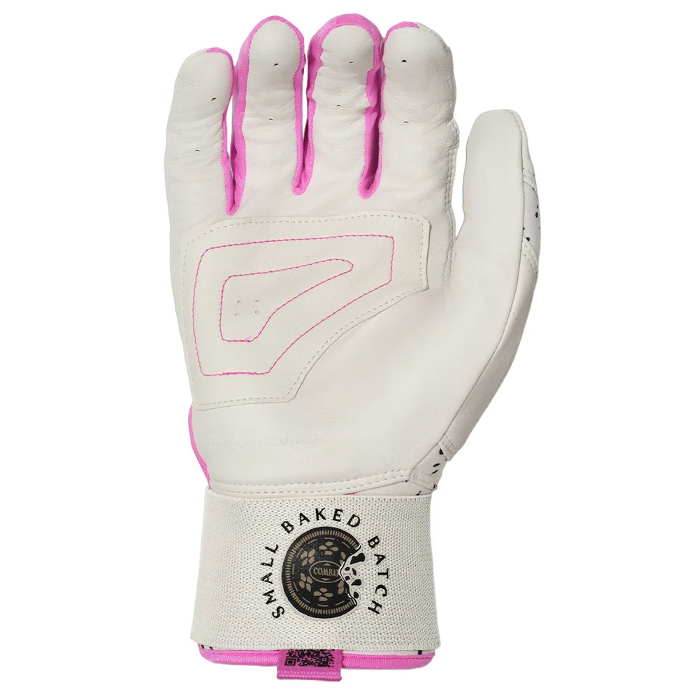Combat MFG Cookie Jar Adult Long Strap Batting Gloves: White