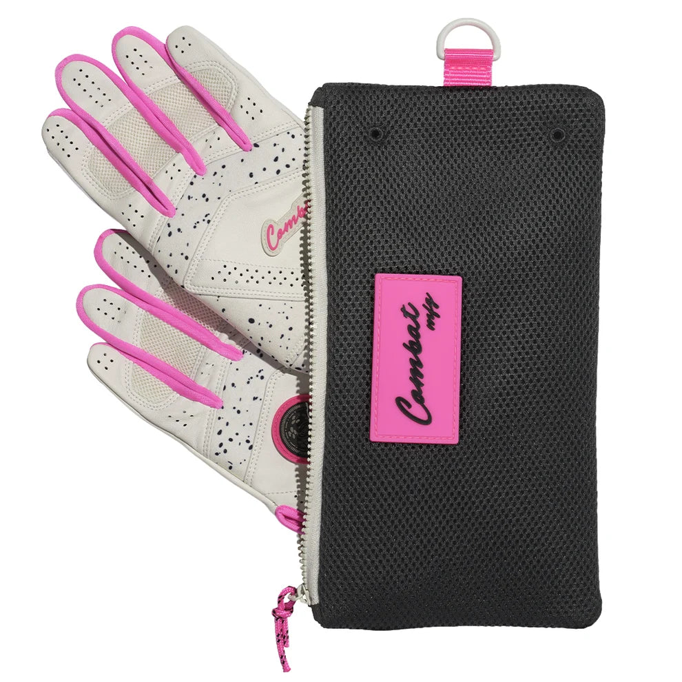 Combat MFG Cookie Jar Adult Long Strap Batting Gloves: White