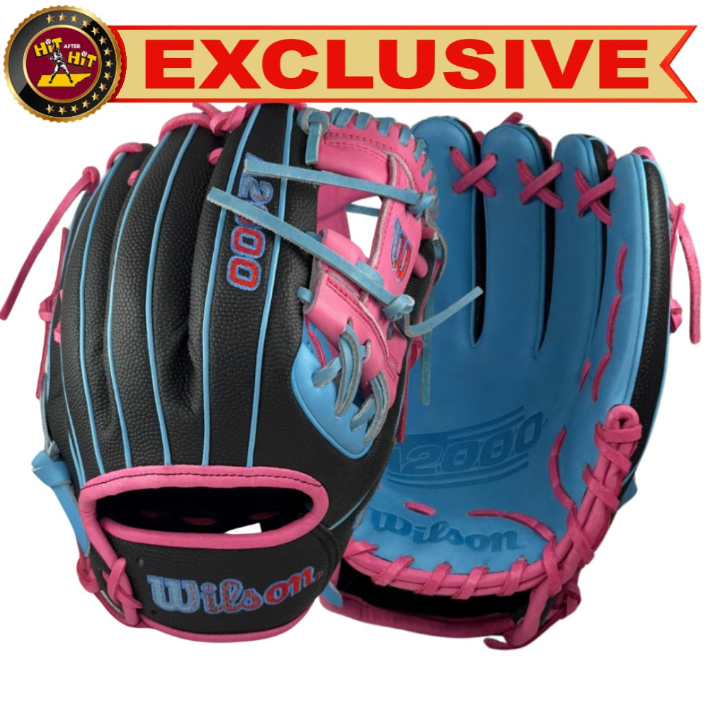 Wilson Custom Black, Sky Blue and Pink A2000® 1786SS 11.50” Infield Baseball Glove