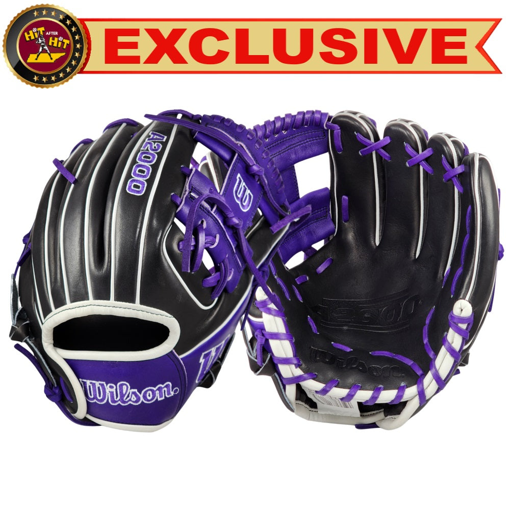 Wilson Custom A2000 DP15: Black & Purple