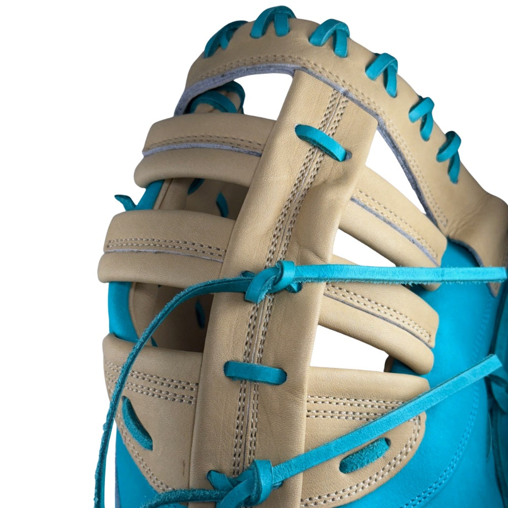 Wilson Custom A2000 2820 Teal and Blonde 12.25” Baseball First Base Mitt