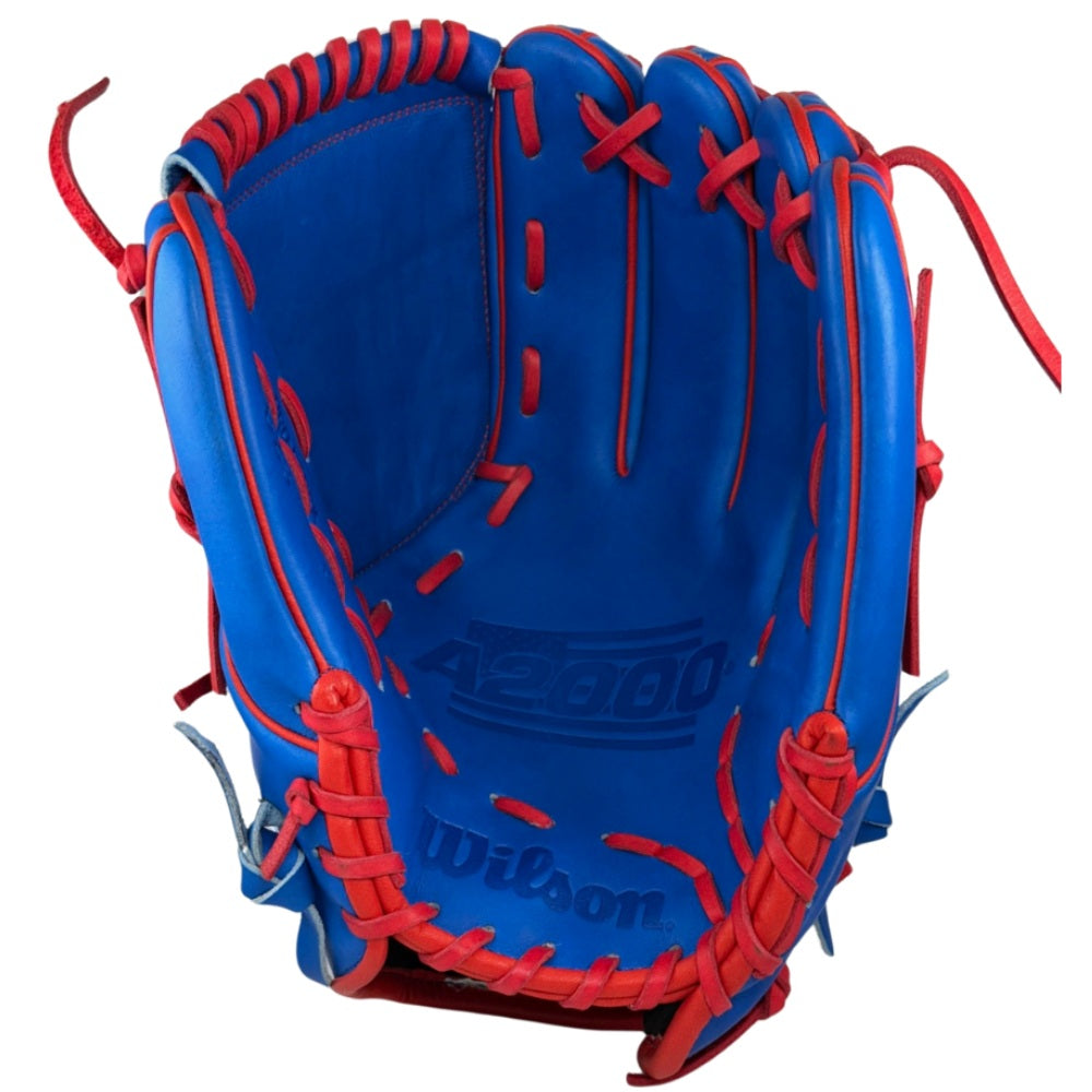 Wilson Custom A2000® B23 Royal and Red 12” Pitcher’s Baseball Glove