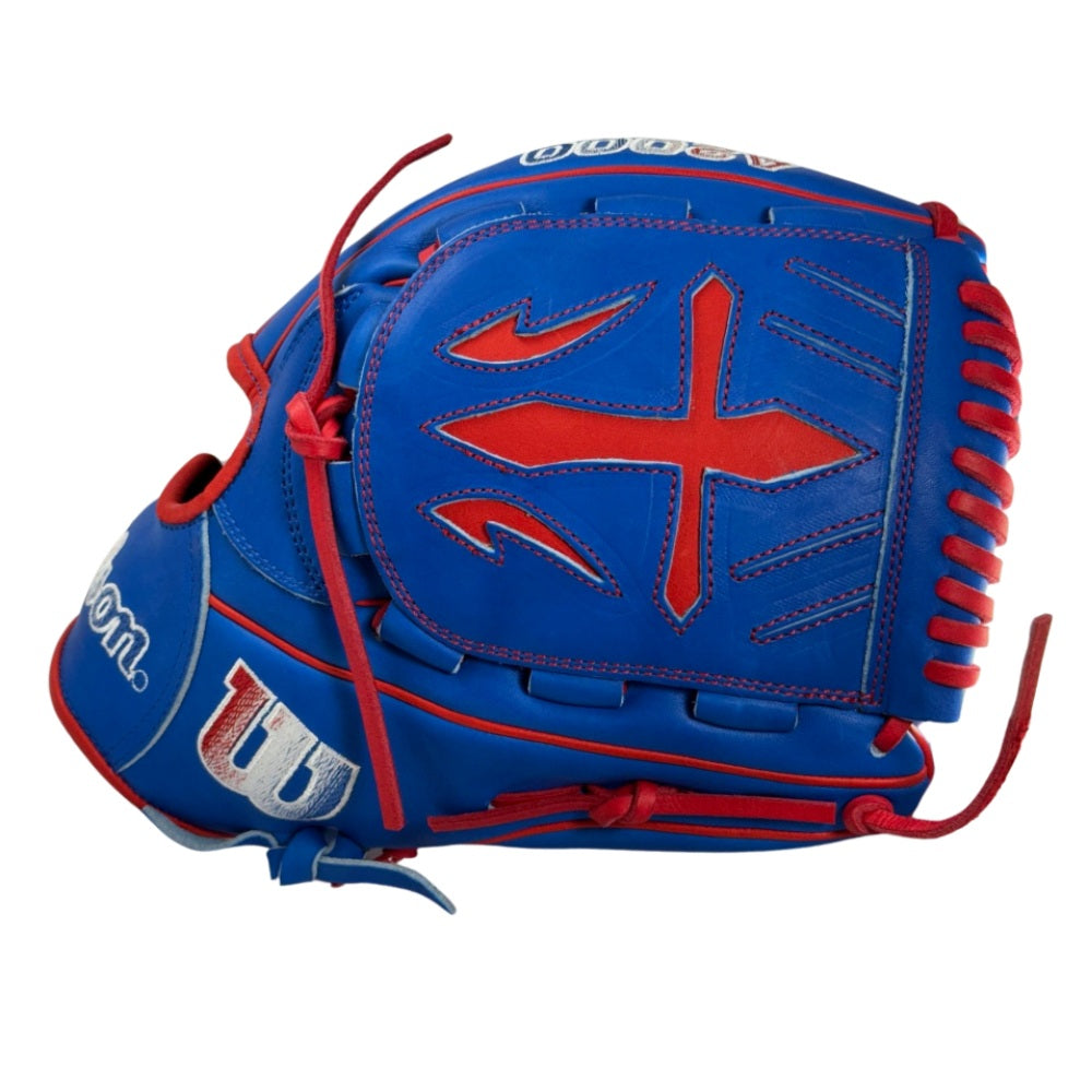 Wilson Custom A2000® B23 Royal and Red 12” Pitcher’s Baseball Glove