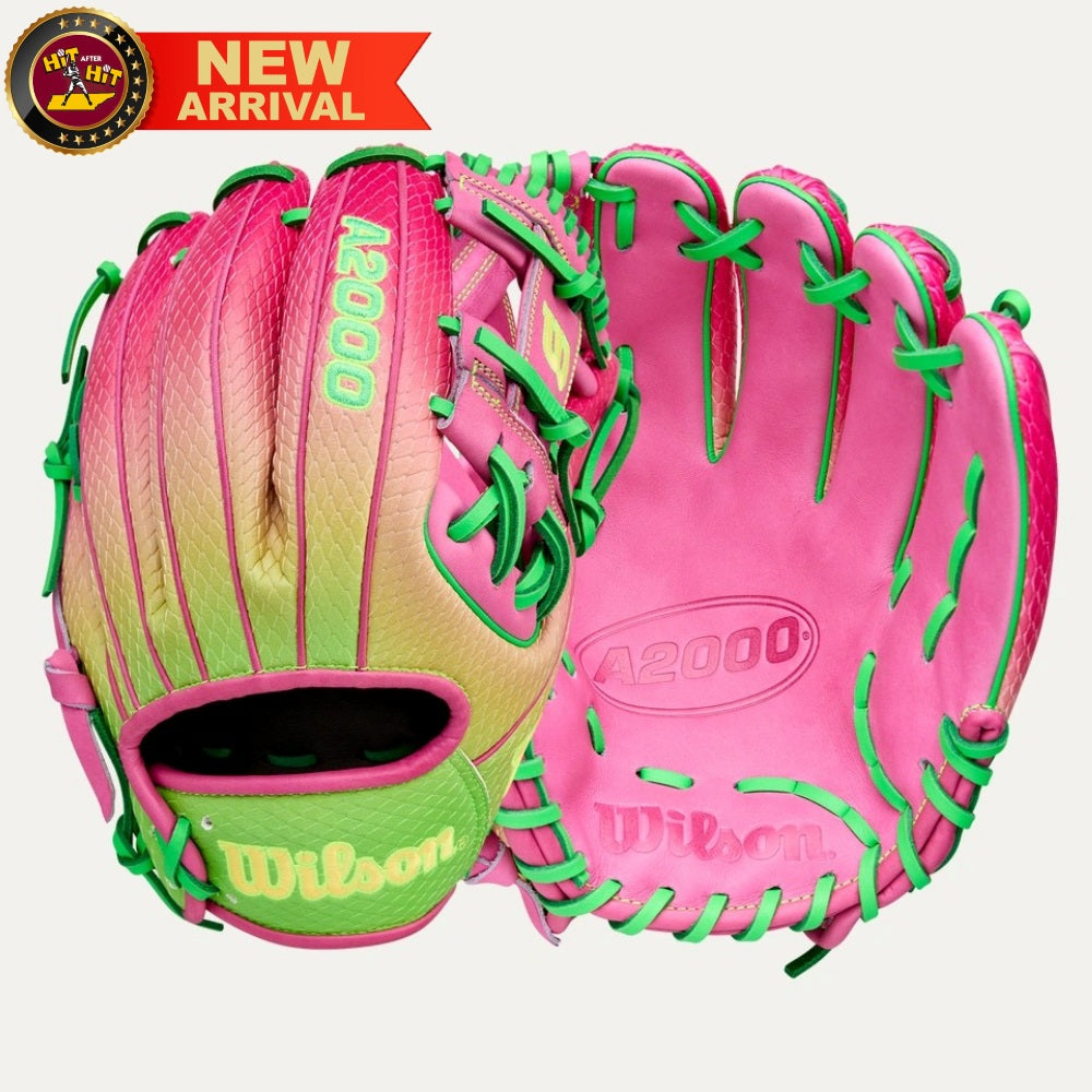 Wilson 2025 2025 Cherry Limeade A2000® 1786SS 11.5” Infield Baseball Glove: WBW104080115