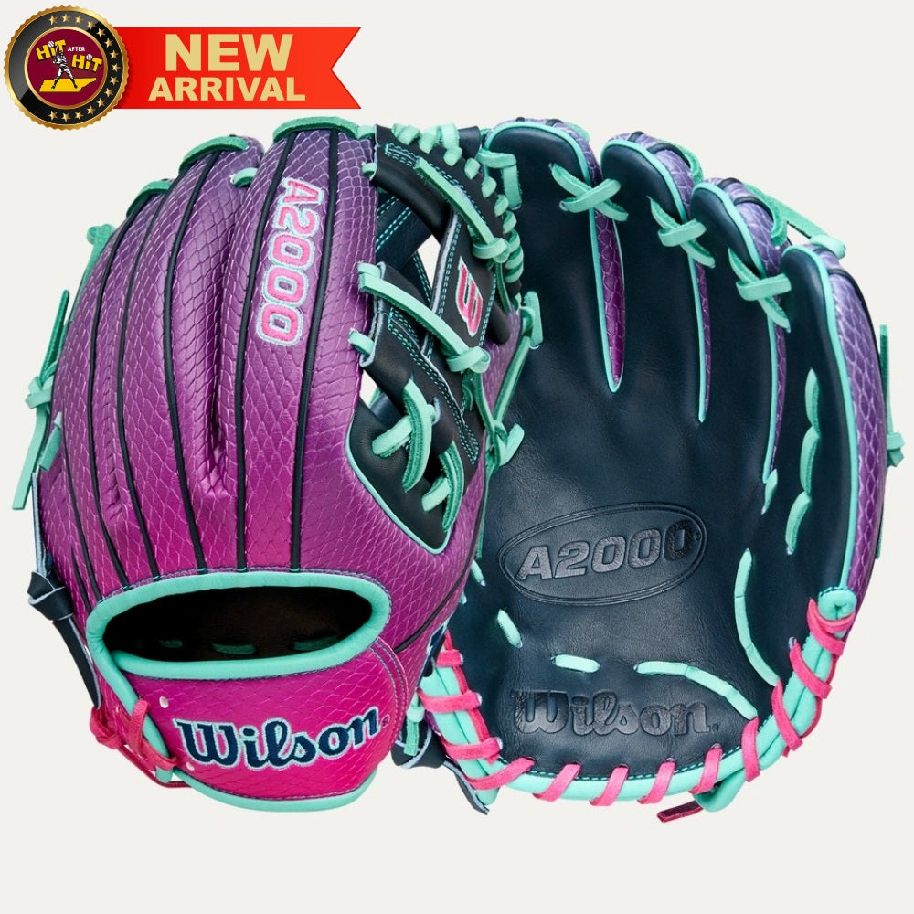 Wilson 2025 Grape Flamingo A2000® 1786SS 11.5” Infield Baseball Glove: WBW104085115