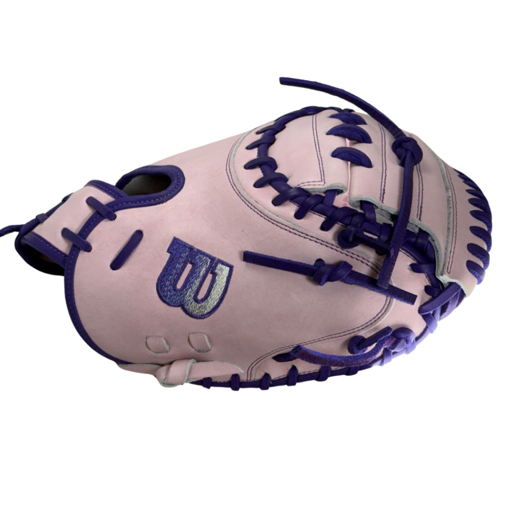 Wilson Custom A2000 Lavender and Purple CM33 Catcher's Mitt