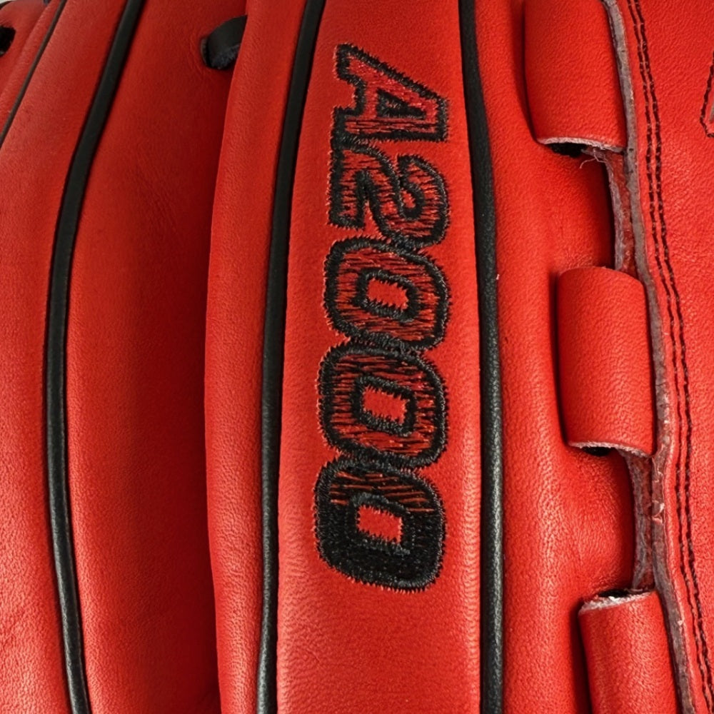 Wilson Custom A2000® B23 Red and Black 12” Pitcher’s Baseball Glove