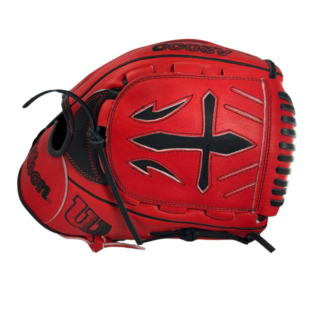 Wilson Custom A2000® B23 Red and Black 12” Pitcher’s Baseball Glove