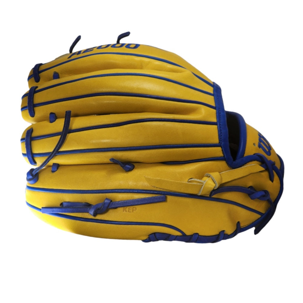 Wilson Custom A2000 1786 11.5" Infield Glove: Yellow and Royal