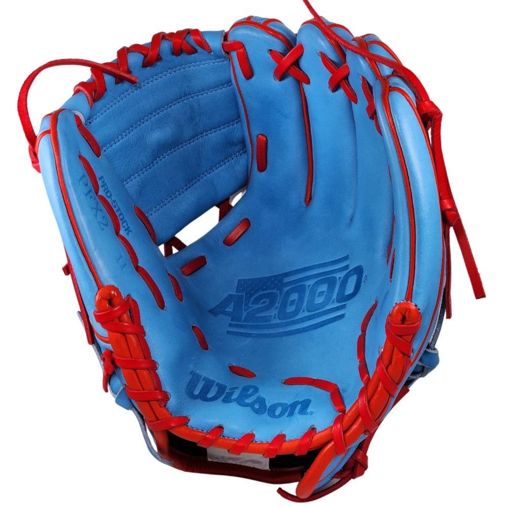 Wilson Custom "Smurf" A2000 PFX2 11” Infield Baseball Glove