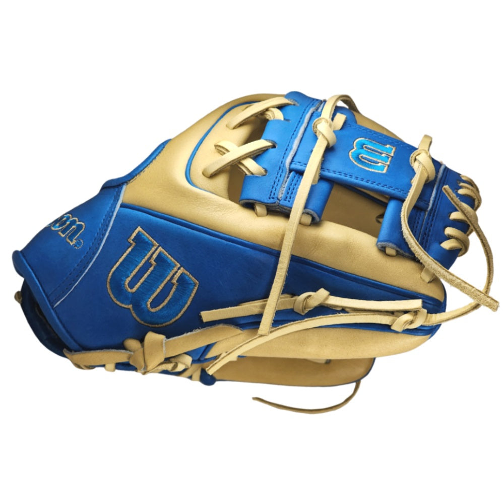 Wilson Custom Blonde and Autism Blue A2000 PF88 11.25” Infield Baseball Glove