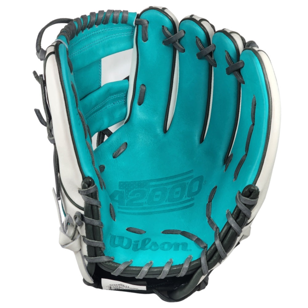 Wilson Custom White and Teal A2000 1975 11.75" Infielders Glove