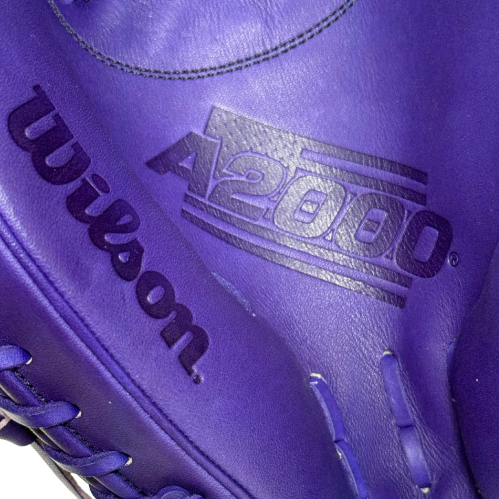 Wilson Custom A2000 Black and Purple CM33 Catcher's Mitt