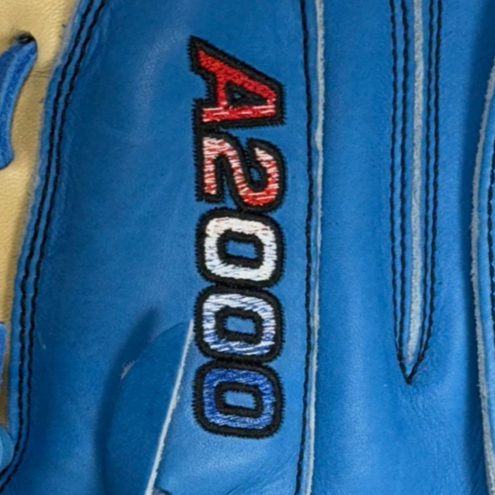 Wilson Custom A2000 Autism Blue and Blonde CM33 Catcher's Mitt