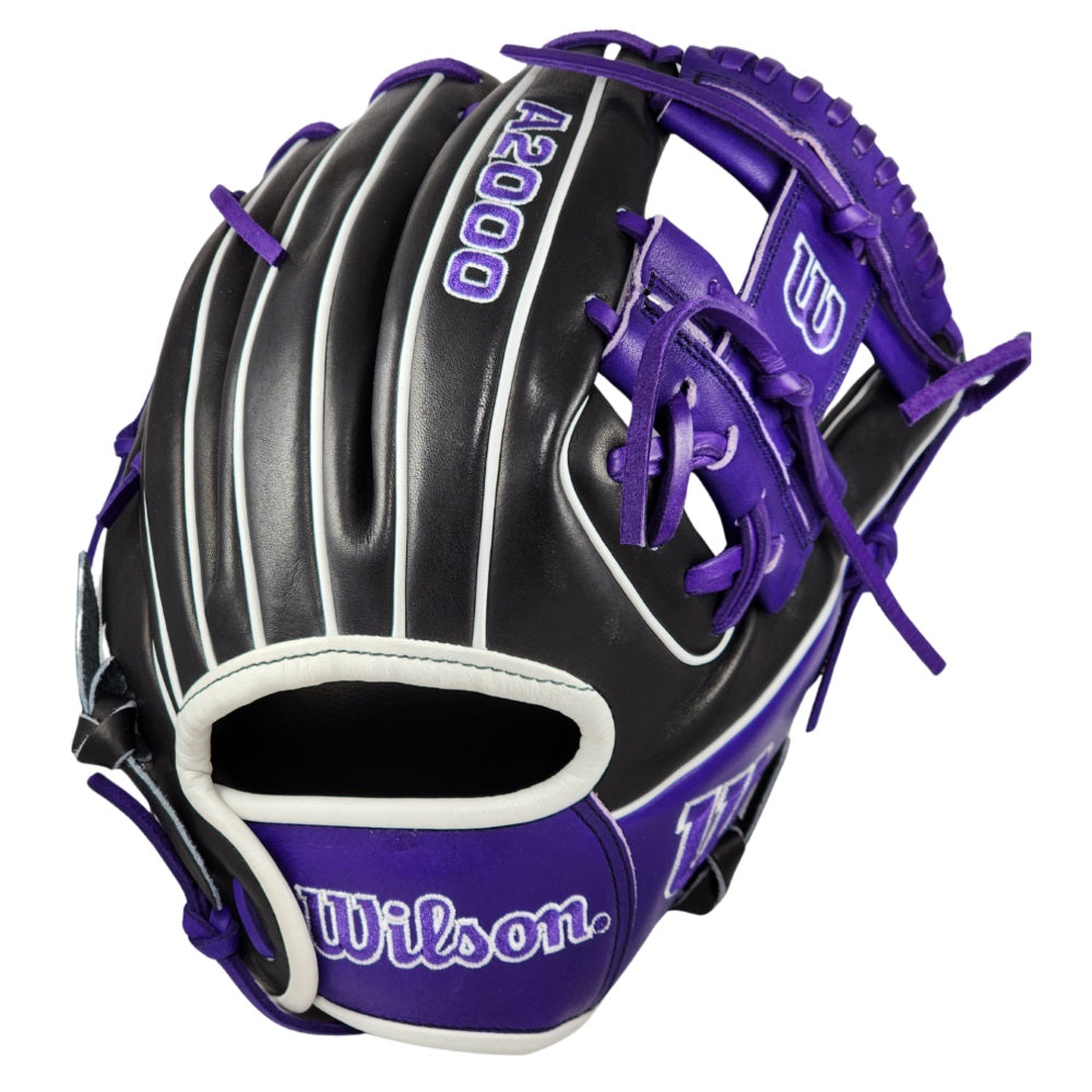 Wilson Custom A2000 DP15: Black & Purple