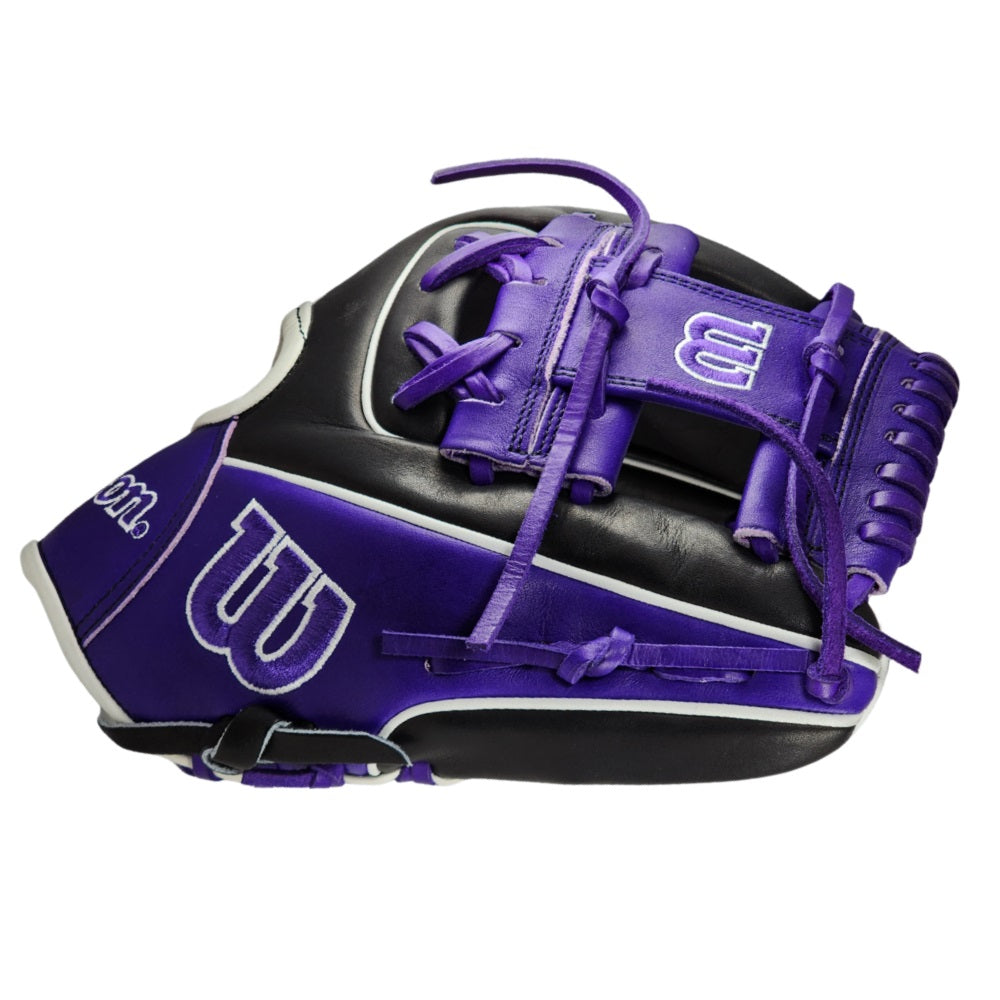 Wilson Custom "The Bruiser" A2000 DP15: Black & Purple