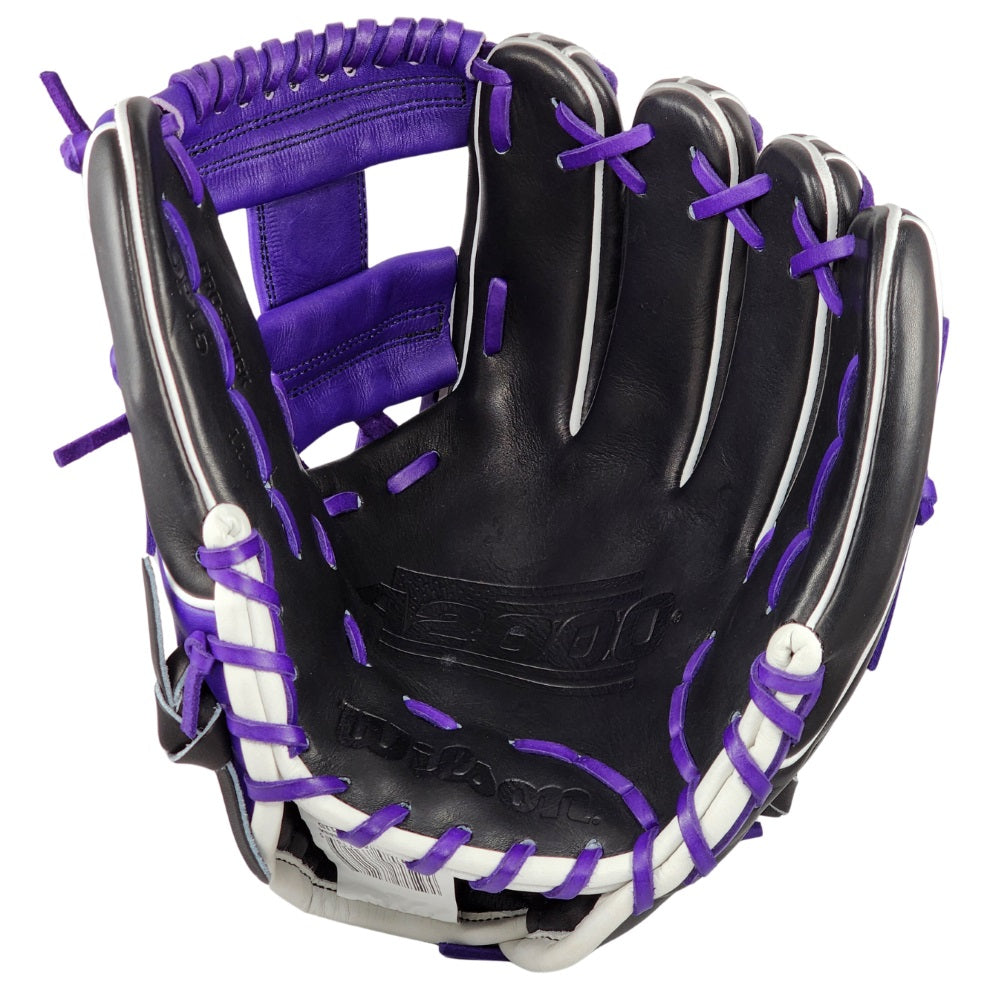 Wilson Custom "The Bruiser" A2000 DP15: Black & Purple