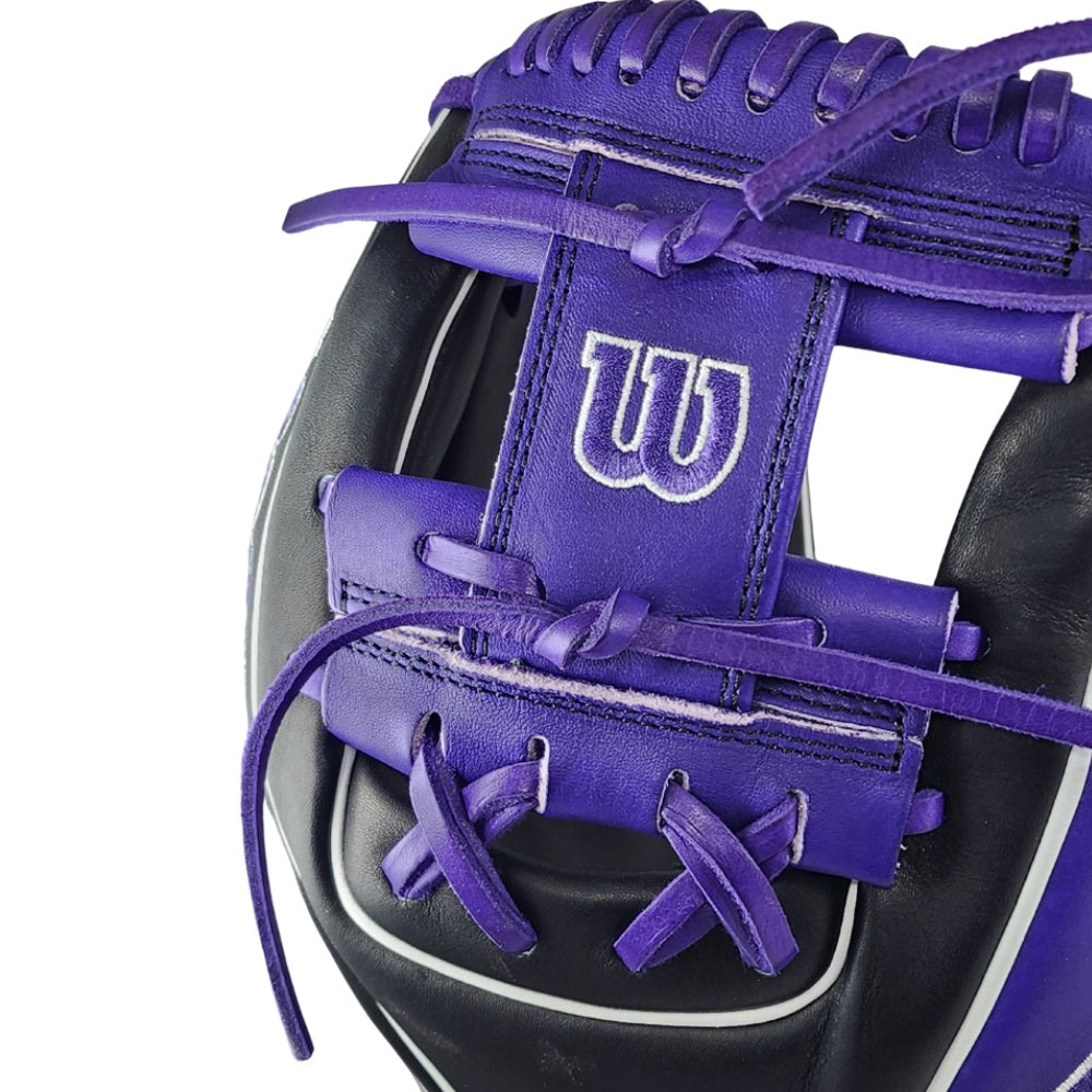 Wilson Custom "The Bruiser" A2000 DP15: Black & Purple