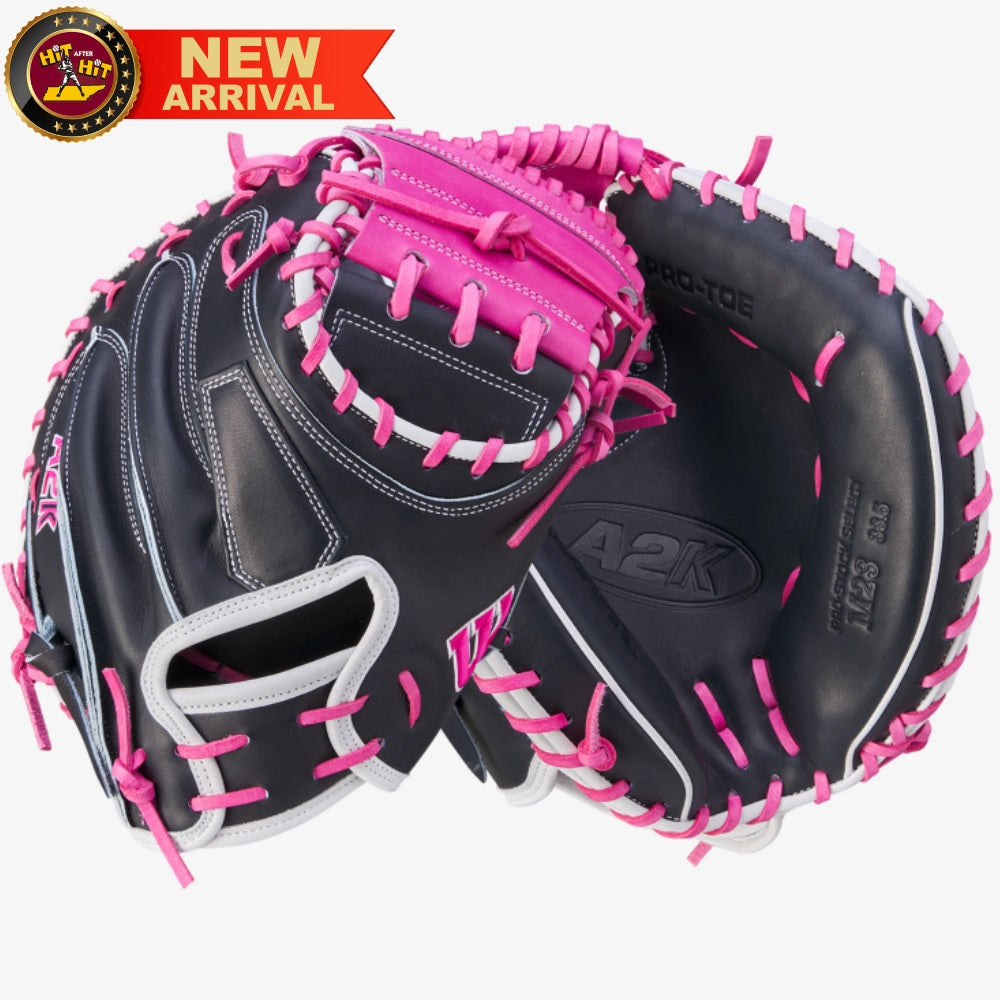 Wilson Fall 2024 A2K® M23 33.5” Baseball Catcher’s Mitt: WBW102622335