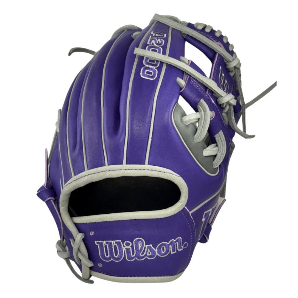 Wilson Custom A2000 1786 Purple and Gray 11.5" Infield Glove