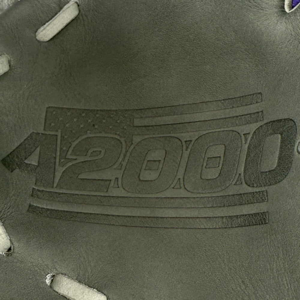 Wilson Custom A2000 1786 Purple and Gray 11.5" Infield Glove