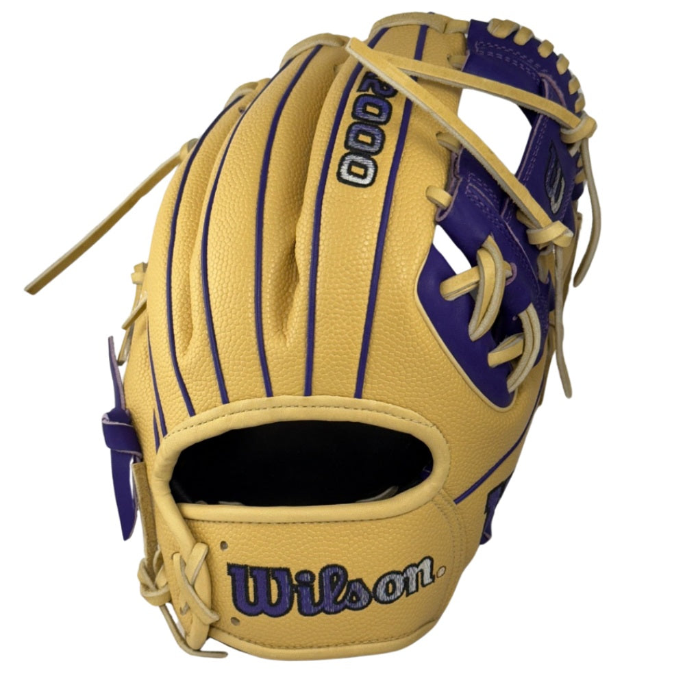 Wilson Custom Blonde and Purple A2000® 1786SS 11.50” Infield Baseball Glove