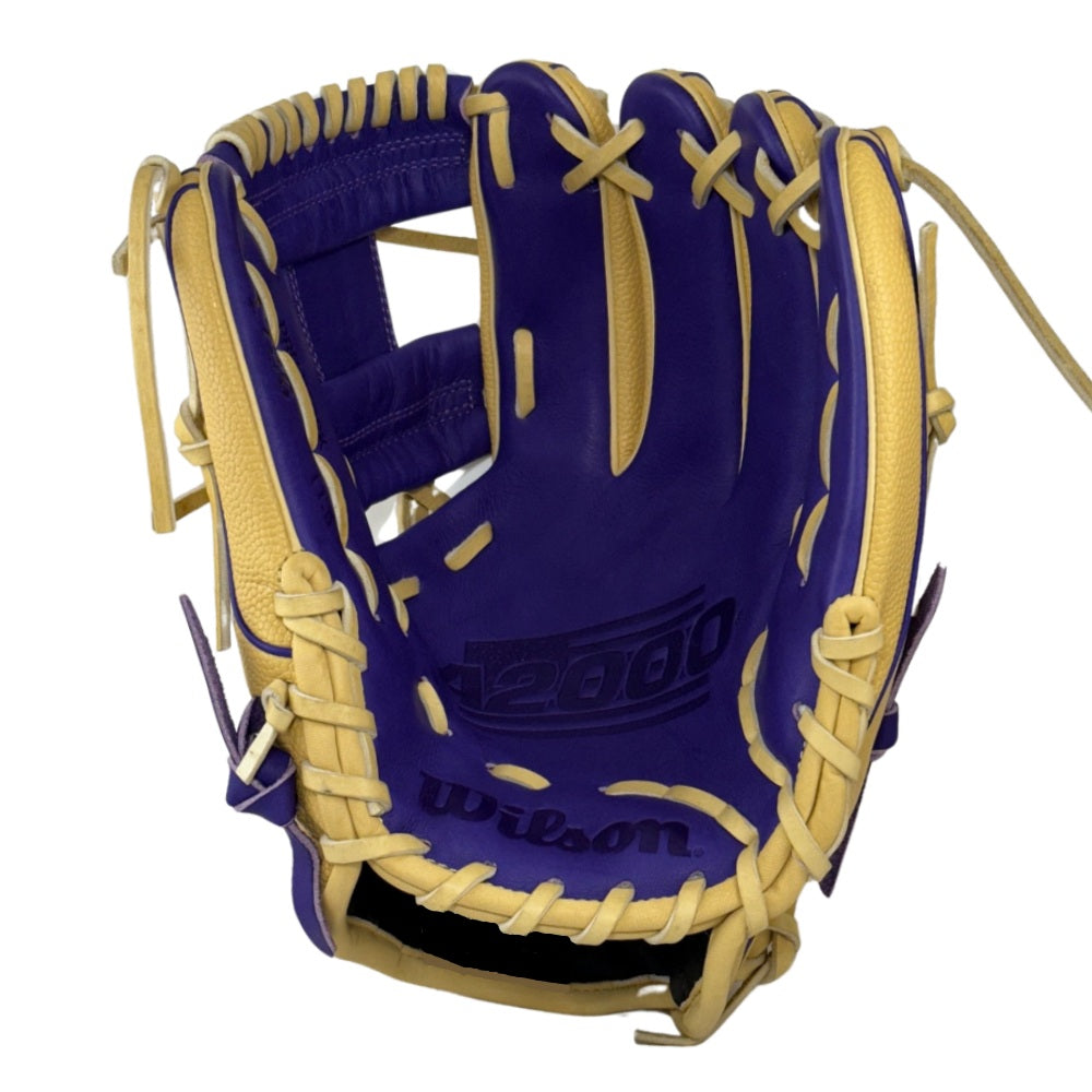 Wilson Custom Blonde and Purple A2000® 1786SS 11.50” Infield Baseball Glove