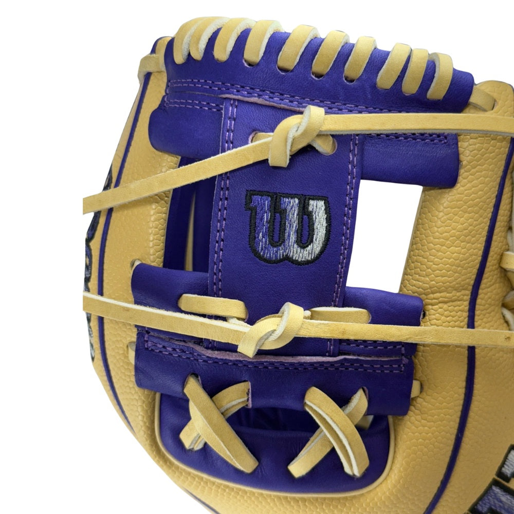 Wilson Custom Blonde and Purple A2000® 1786SS 11.50” Infield Baseball Glove