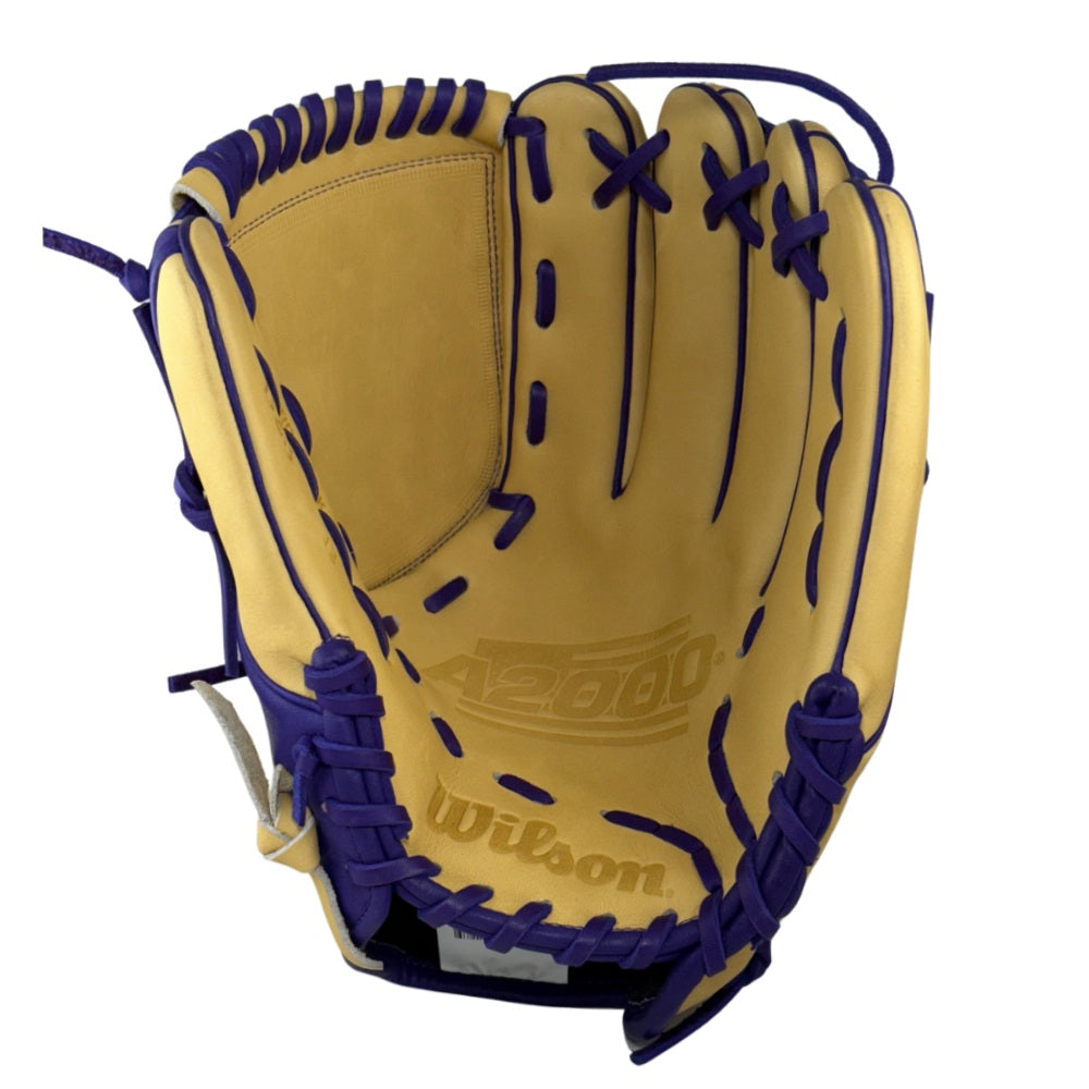Wilson Custom A2000® B23 Blonde and Purple 12” Pitcher’s Baseball Glove