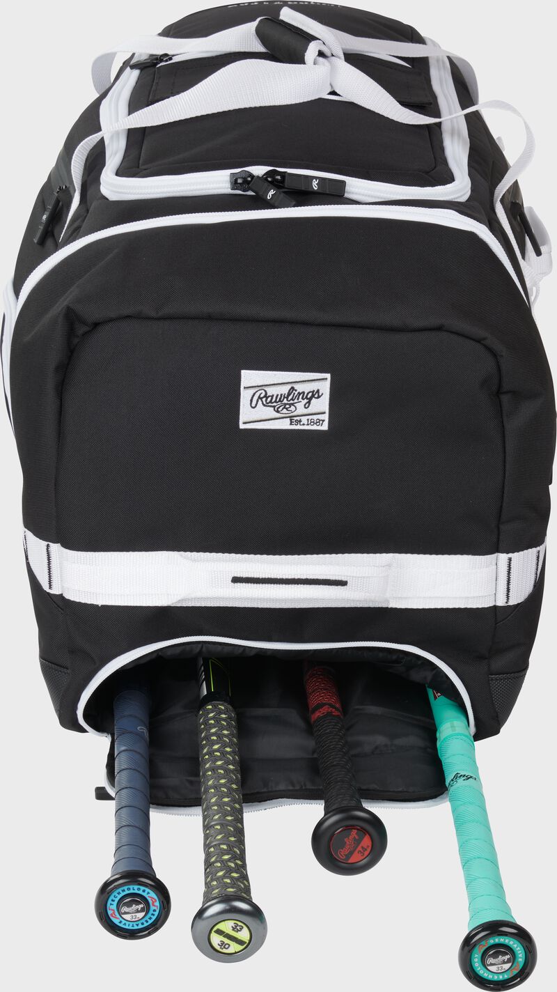 RAWLINGS YADI 2 BLACK WHEELED BAG: YADI2WHBG