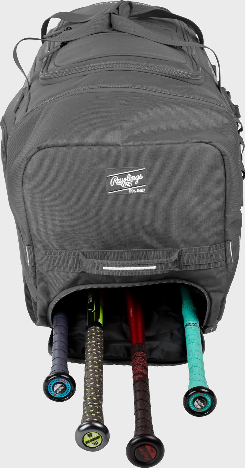 RAWLINGS YADI 2 GRAPHITE WHEELED BAG: YADI2WHBG